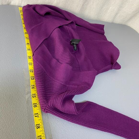 Apostrophe Womens Y2K Ribbed Knit Fitted Sweater Size M Preppy Vneck Twee Fairy - Picture 6 of 8